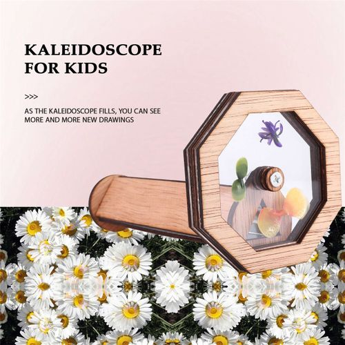 DIY Kaleidoscope Kit Children Classic Toy Wooden Kaleidoscop