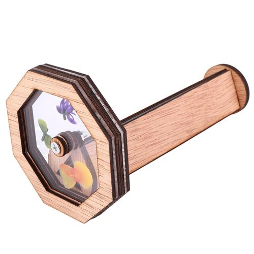DIY Kaleidoscope Kit Children Classic Toy Wooden Kaleidoscop
