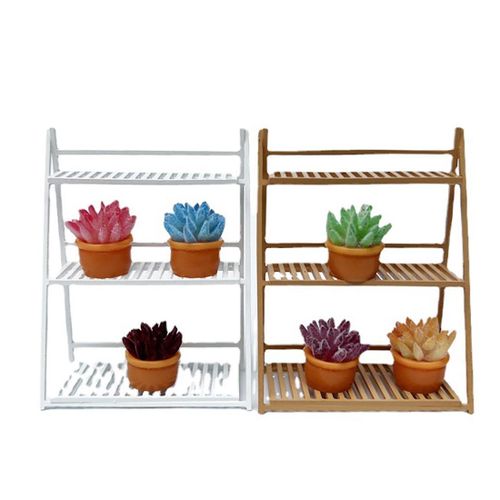 1:12 good Flower Stand Display Rack Furniture Miniatur