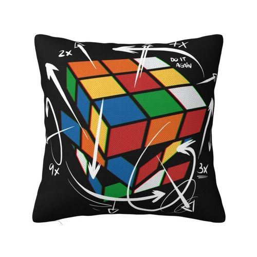 RubixMath Formula Pillow Case 45x45cm Sofa Geek Magic Gift Luxury Cushion Cover Square Pillowcase