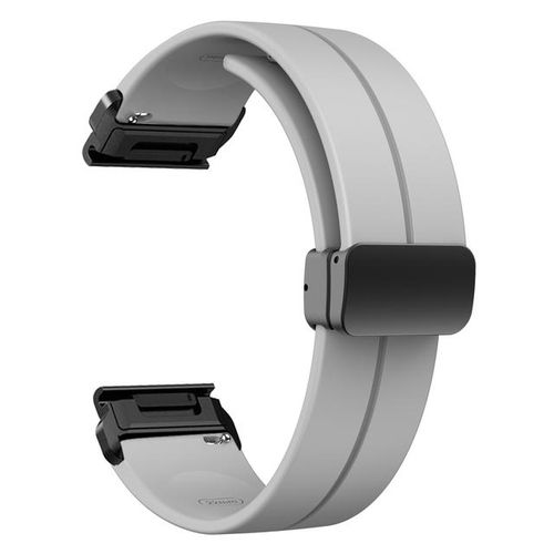 Quickfit 22mm 26mm Silicone Magnetic Folding Buckle Strap For Garmin Enduro 2 Epix Gen2 Fenix 7 7x 6x Pro 5plus Watchband