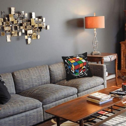 RubixMath Formula Pillow Case 45x45cm Sofa Geek Magic Gift Luxury Cushion Cover Square Pillowcase