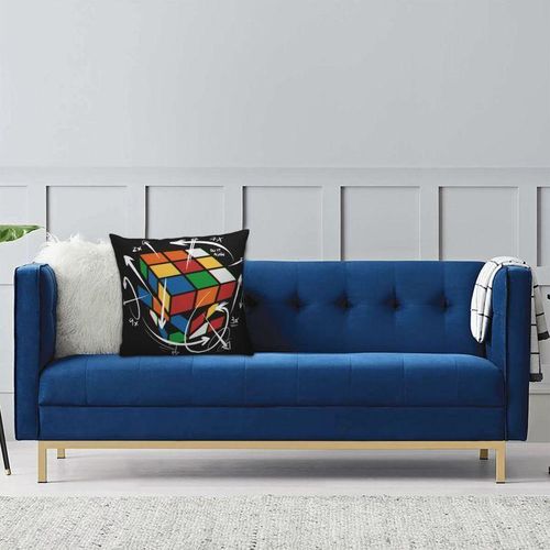 RubixMath Formula Pillow Case 45x45cm Sofa Geek Magic Gift Luxury Cushion Cover Square Pillowcase