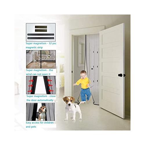 Other Magnetic Insect Door Mesh Black In Color