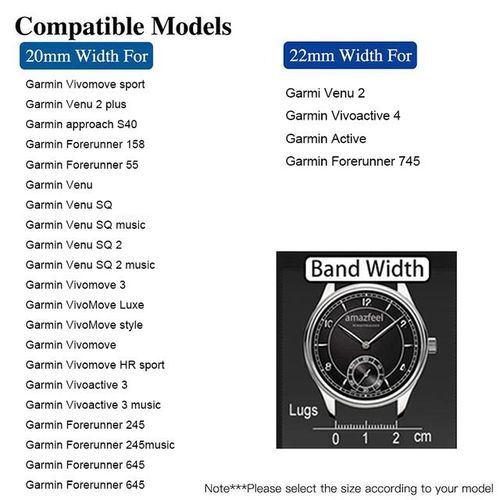 Genuine Watchband For Garmin Vivomove Sport Bracelet For Garmin Vivoactive 3 4 Strap Garmin Venu 2 Plus Belt