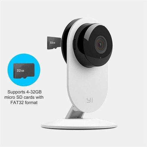YI Home Camera 720P Night Vision Video Monitor IP/Wireless Network Surveillance Home Security Internation Version (White) WANKAI