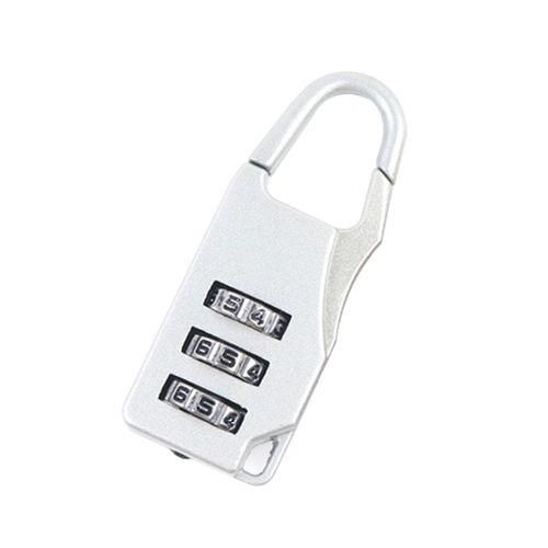 3 Digit Metal Password Combination Lock SuitcaseSilver