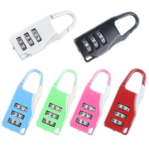 3 Digit Metal Password Combination Lock SuitcaseSilver