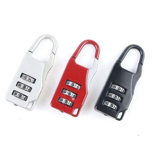 3 Digit Metal Password Combination Lock SuitcaseSilver