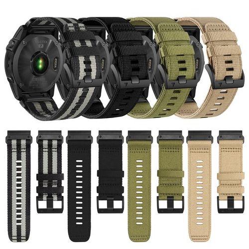 Sport Nylon Loop Straps For Garmin Fenix 7 7x Pro 6x 6 5x 5 Epix Gen 2 Bracelet Band Quickfit 22 26mm Belt Watchband Accessories