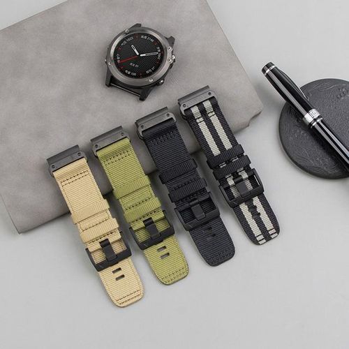 Sport Nylon Loop Straps For Garmin Fenix 7 7x Pro 6x 6 5x 5 Epix Gen 2 Bracelet Band Quickfit 22 26mm Belt Watchband Accessories