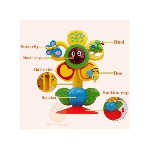 Baby Musical Multi- Touch  Kids Table Tricolor Suckers Toy