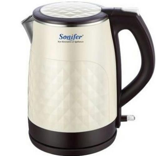 Sonifer 1.8 Litre Electric Kettle - Cream/White