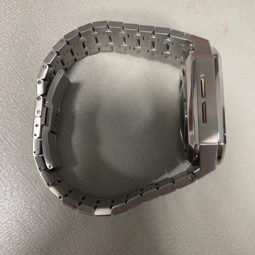 Luxury Casestrap For Watchband Series8 7 45mm Stainless Steel Bracelet Correa Wristband For Iwatch 6 Se 5 3 44mm 42 41mm