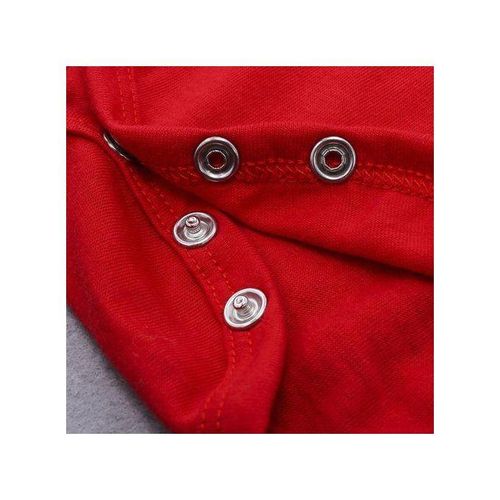 2pcs Baby Girls Boys My First Christmas Rompers Tops Long Pants 80 Red