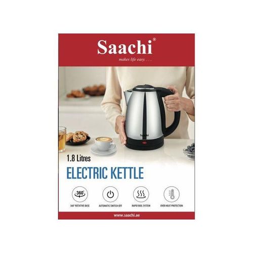 Saachi Original 2L Stainless Electric Kettle - Silver, Black