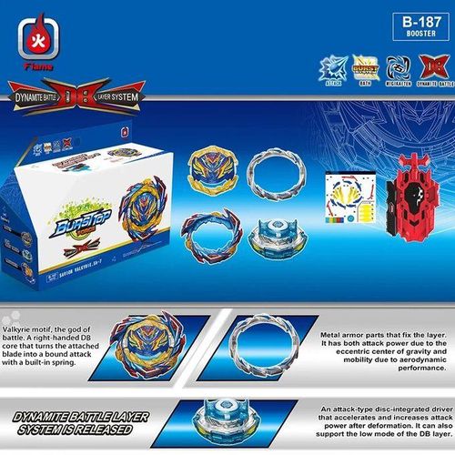 Rubber Dynamite Battle Bey Set B-187 Savior Valkyrie