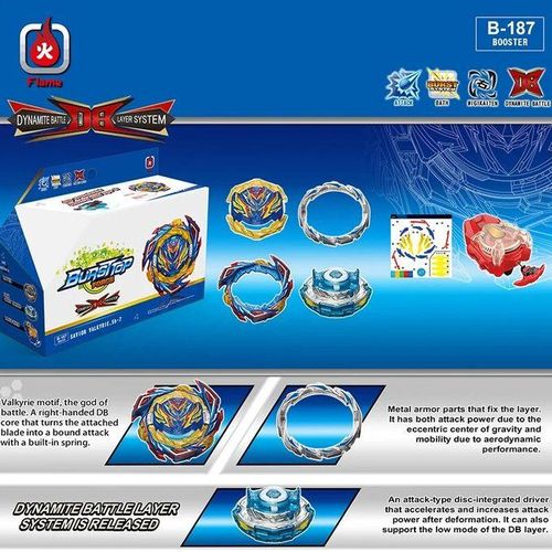 Rubber Dynamite Battle Bey Set B-187 Savior Valkyrie
