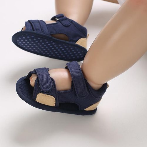 Baby Canvas Sandals for Boys Soft Sole Comfortable Walking Shoes 0-18 Months