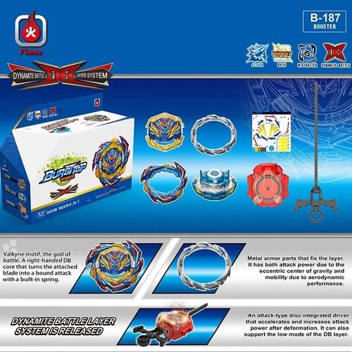Rubber Dynamite Battle Bey Set B-187 Savior Valkyrie
