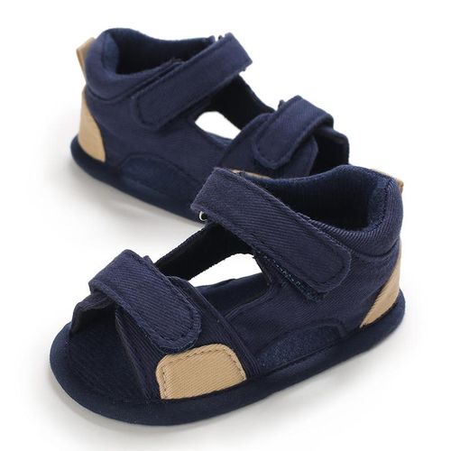 Baby Canvas Sandals for Boys Soft Sole Comfortable Walking Shoes 0-18 Months