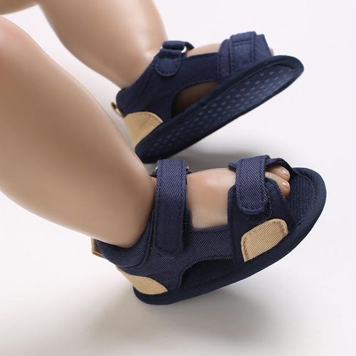 Baby Canvas Sandals for Boys Soft Sole Comfortable Walking Shoes 0-18 Months