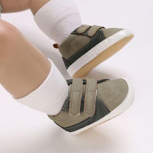 Spring And Autumn 0-1 Year Old Baby Shoes Anti Slip And Wear Resistant Soft Cloth Bottom Outdoor Men's And Women's Baby Sports Shoes
