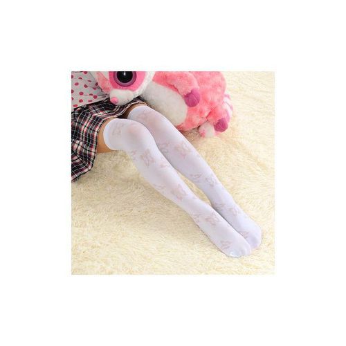 Cotton Long School Socks High Socks Girls White Knee