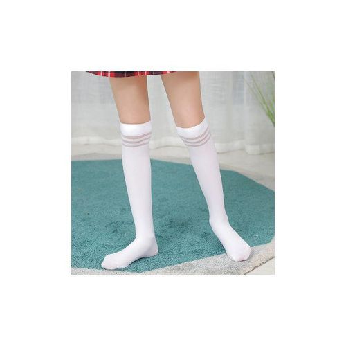 Cotton Long School Socks High Socks Girls White Knee