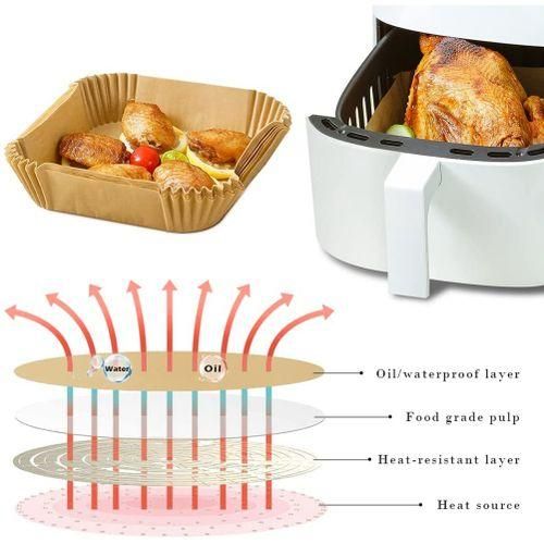 100Pcs Air Fryer Paper Liner, NonStick Disposable Air