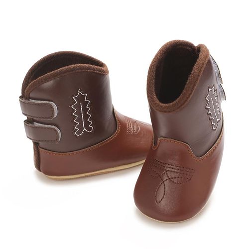 Spring And Autumn Baby Shoes For Boys And Girls 0-1 Year Old Short Boots Anti Slip And Wear Resistant Soft Soled Sneakers Fashion Retro Boots
