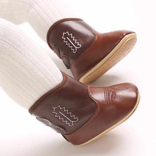 Spring And Autumn Baby Shoes For Boys And Girls 0-1 Year Old Short Boots Anti Slip And Wear Resistant Soft Soled Sneakers Fashion Retro Boots
