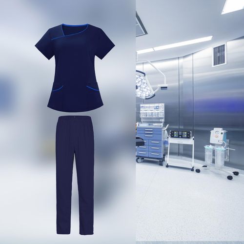 Scrubs For Women Set Scrub Tunic And Trousers S Dark Blue