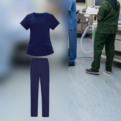 Scrubs For Women Set Scrub Tunic And Trousers S Dark Blue