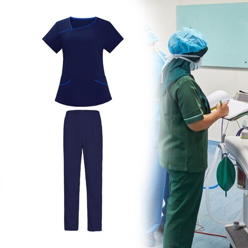 Scrubs For Women Set Scrub Tunic And Trousers S Dark Blue
