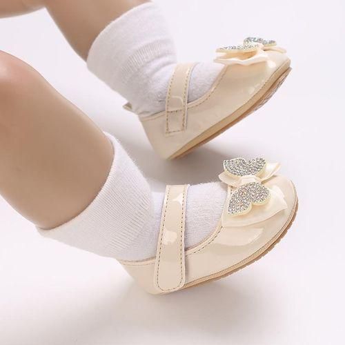 Fashion Princess Party Shoes Girl Baby Leather Comfortable Flat Bottom Walking Shoes Suitable For Spring And Autumn