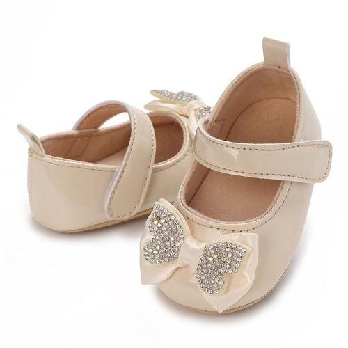 Fashion Princess Party Shoes Girl Baby Leather Comfortable Flat Bottom Walking Shoes Suitable For Spring And Autumn