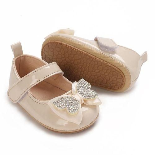 Fashion Princess Party Shoes Girl Baby Leather Comfortable Flat Bottom Walking Shoes Suitable For Spring And Autumn