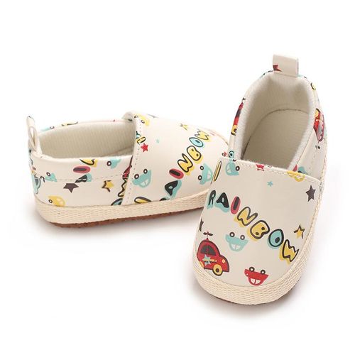 Baby Cartoon PU Casual Shoes Newborn Soft Soled Comfortable Walking Shoes