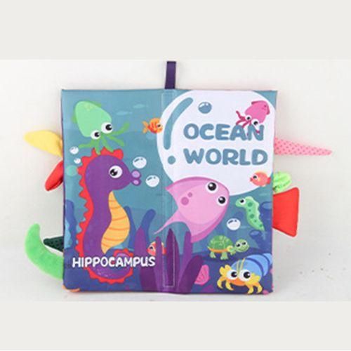 Baby Soft Book Animal Rustling Sound Learning Teething Toy Sea Worl