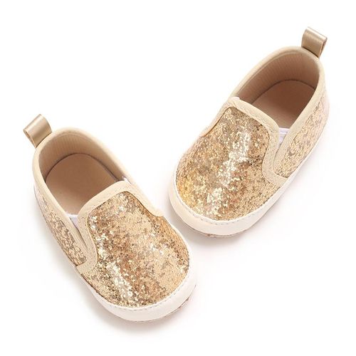 Fashion Shiny Flat Bottom Anti Slip Wear-resistant And Comfortable Walking Shoes For 0-1 Year Old Female Babies In Spring And Autumn