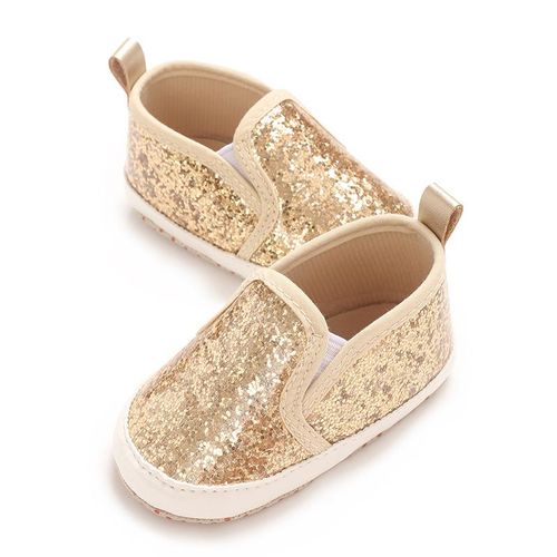 Fashion Shiny Flat Bottom Anti Slip Wear-resistant And Comfortable Walking Shoes For 0-1 Year Old Female Babies In Spring And Autumn