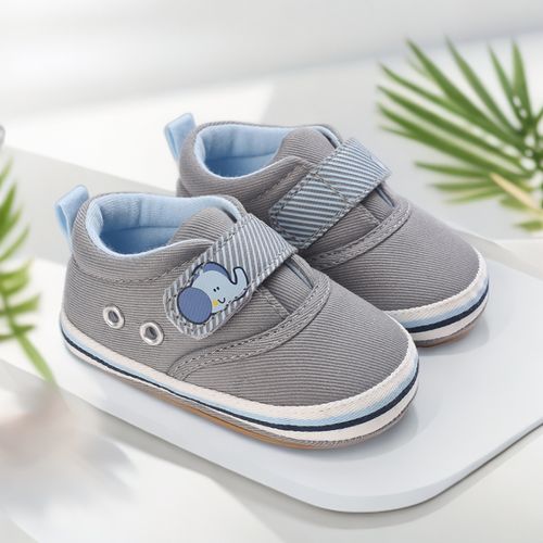 Spring and Autumn New Baby 0-1 Year Old Male and Female Outdoor Casual Sports Shoes Canvas Soft Rubber sole Sneakers