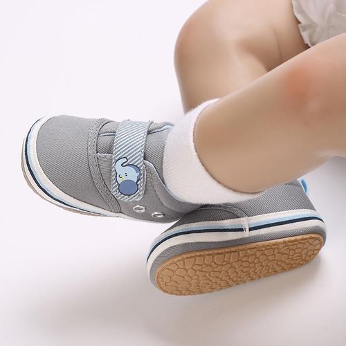 Spring and Autumn New Baby 0-1 Year Old Male and Female Outdoor Casual Sports Shoes Canvas Soft Rubber sole Sneakers