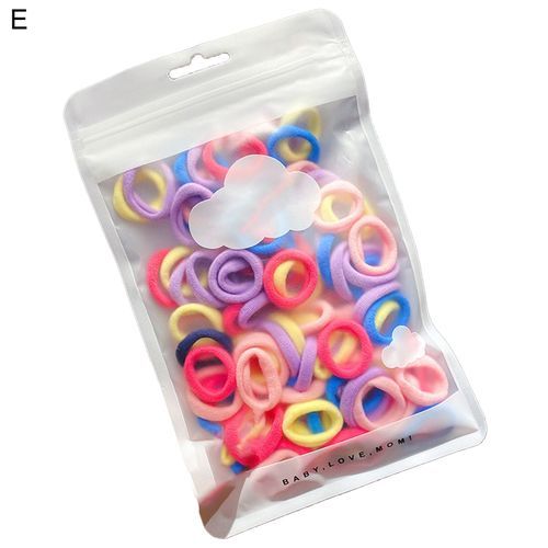 1 Bag Elastic Hair Ties Flexible Hair Band Girls E