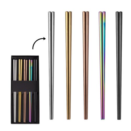 Titanium-plated 304 Stainless Steel Chopsticks Gold-plated