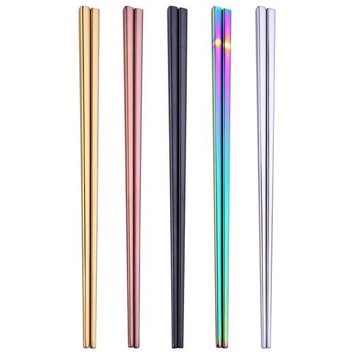Titanium-plated 304 Stainless Steel Chopsticks Gold-plated