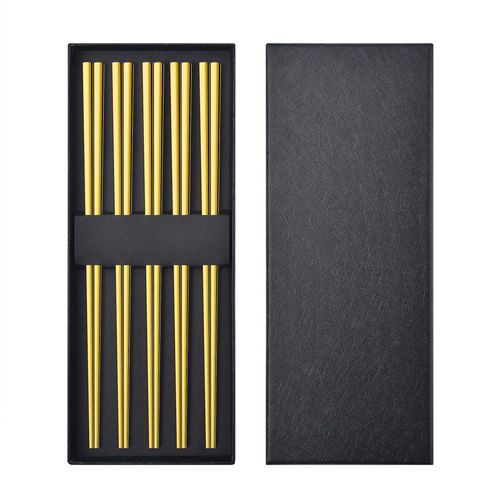 Titanium-plated 304 Stainless Steel Chopsticks Gold-plated