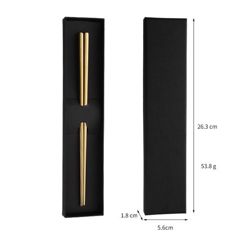 Titanium-plated 304 Stainless Steel Chopsticks Gold-plated