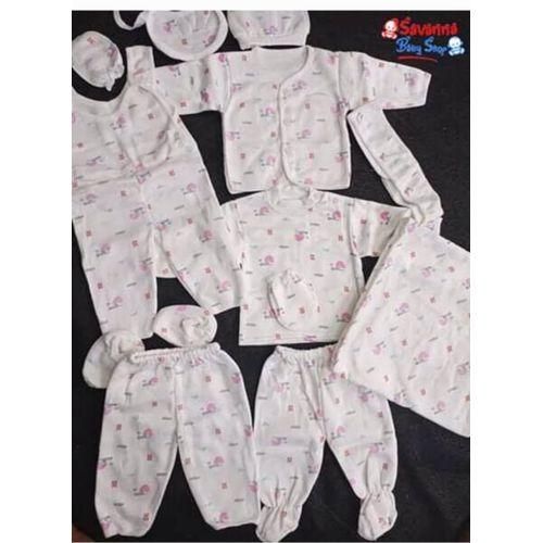 11pieces Newborn Overall Sleepsuit,flannel,bib,cap